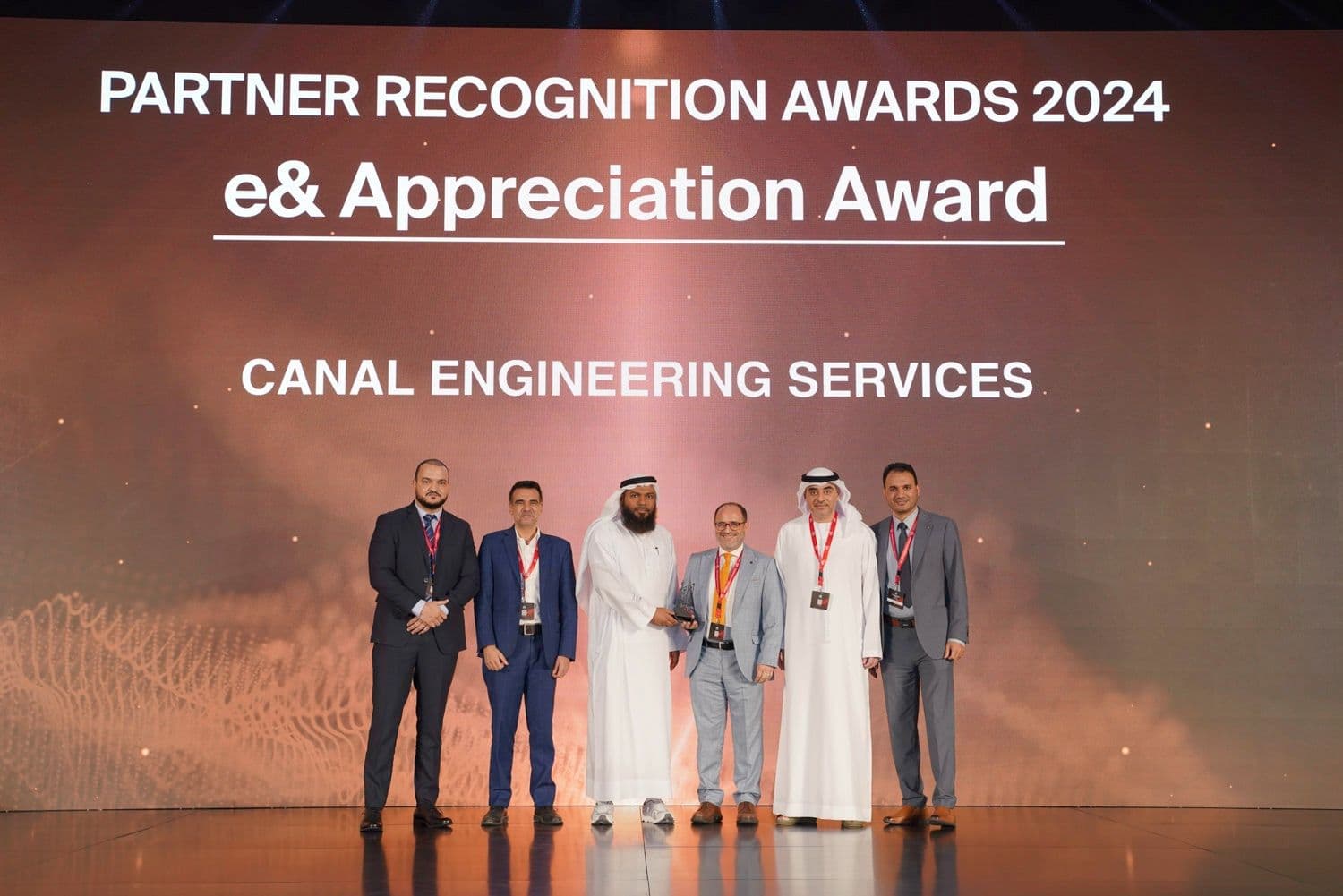 e& Partner Recognition Award 2024 — CANAL Engineering Services